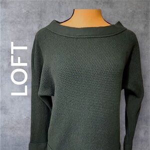 Ann Taylor Loft Pullover Sweater,  Women’s Large, Aqua/Teal